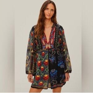 FARM Floral Print Women's Intimate Dress L